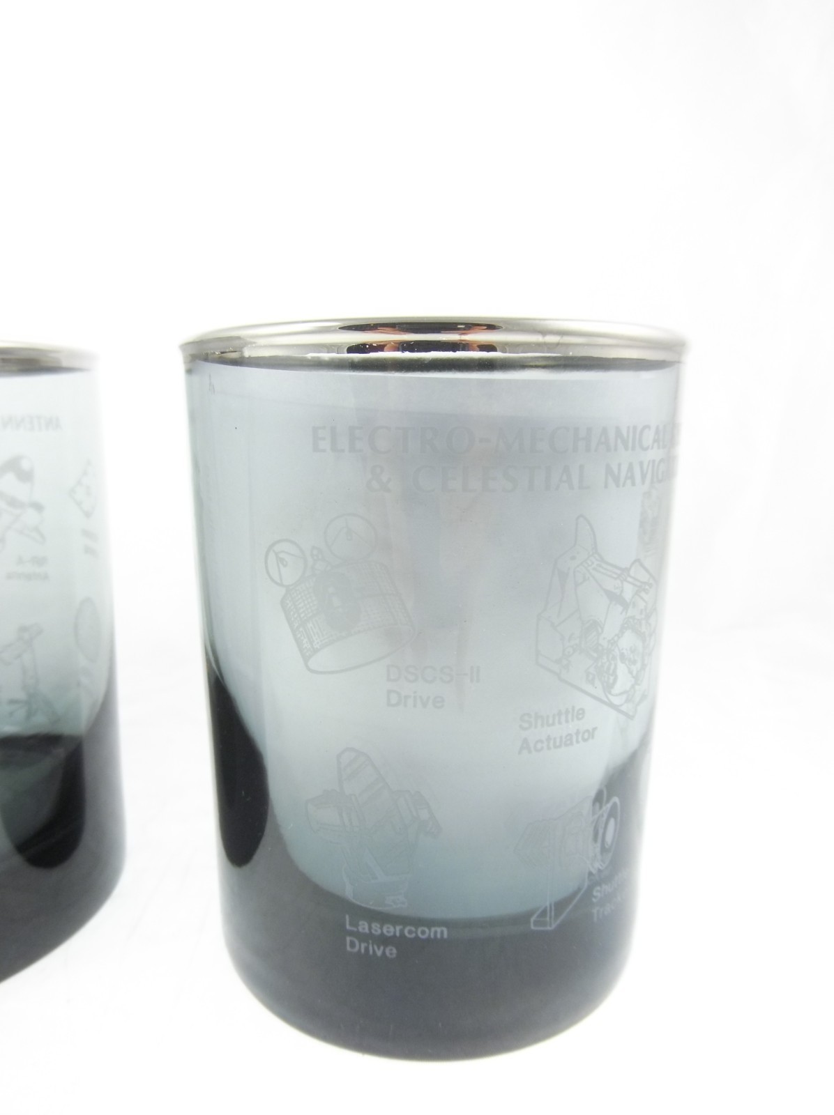 2pc Set Aerospace Systems Division Celestial Navigation Antenna Drinking Glasses