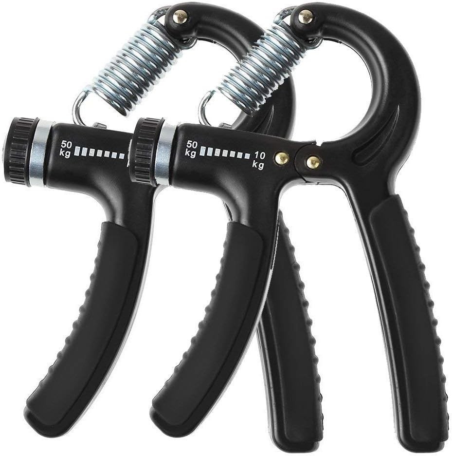 2 Pack Hand Grip Strengthener Adjustable Resistance 22-110 Lbs (10-50kg) -Hand