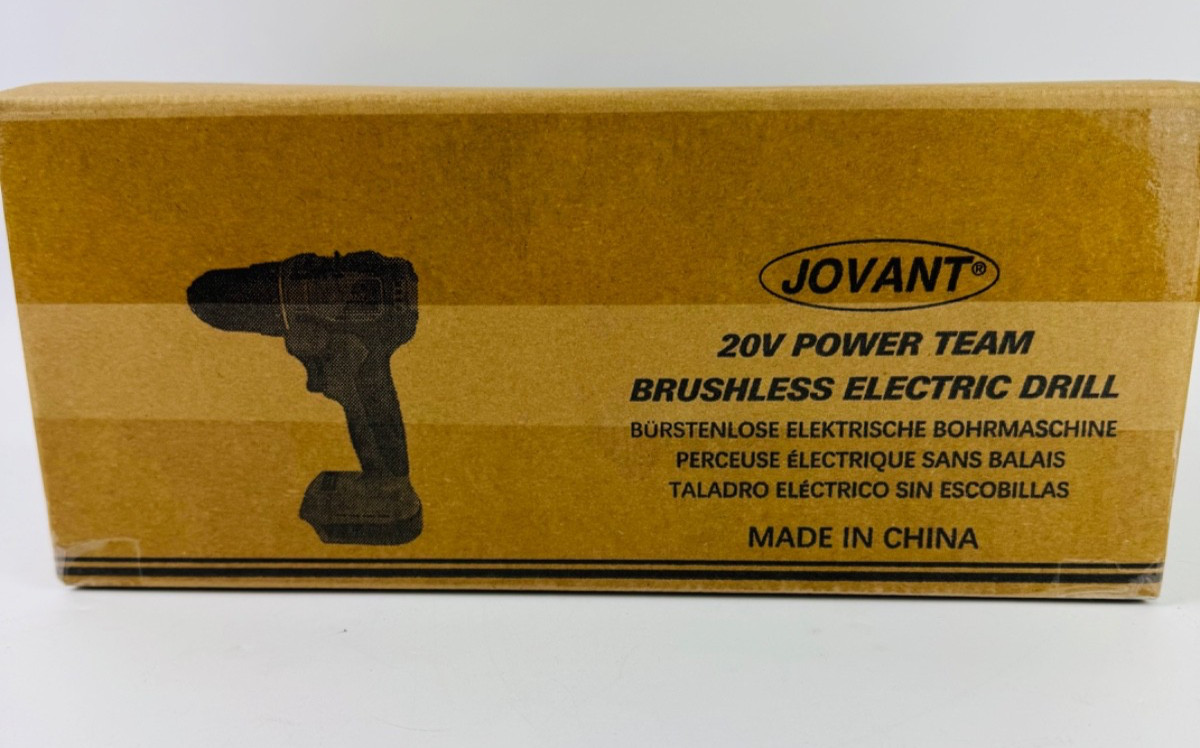 Jovant Cordless Drill, 3/8 Inch Keyless Chuck Power Driver Kit NO BATTERY