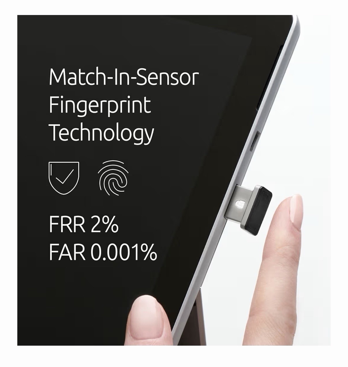 Kensington VeriMark™ Gen2 USB-A Fingerprint Key Reader - Windows Hello & Windows