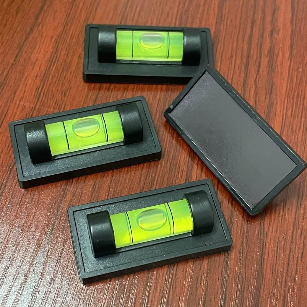 4 Mini Magnetic Bubble Levels for Accurate RV & Trailer Leveling - Compact Tool
