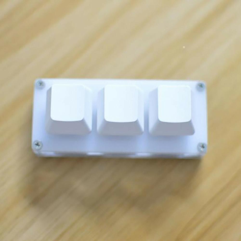 3-key Keypad Gaming Keyboard Programming Macro Mechanical With 1.5m Data Cable