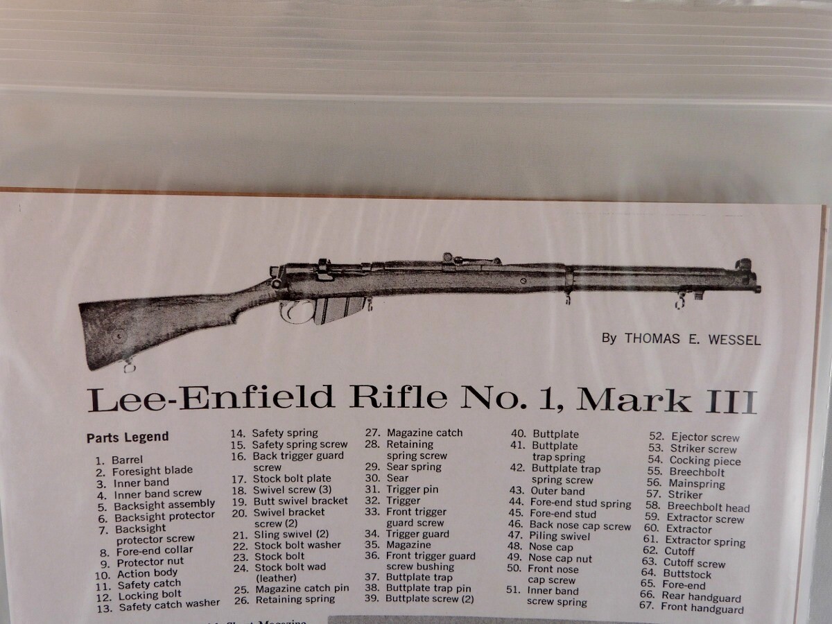 LEE-ENFIELD NO. 1 MARK III RIFLE BREAK DOWN INSTRUCTION KIT