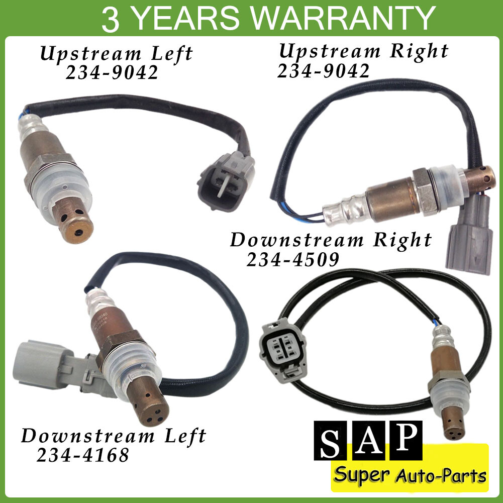 4X Up+Downstream Oxygen Sensor For Toyota Highlander 04-05 Lexus RX330 04-06 3.3
