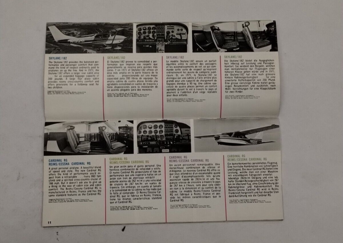 Cessna 1971 Annual Catalog-Original