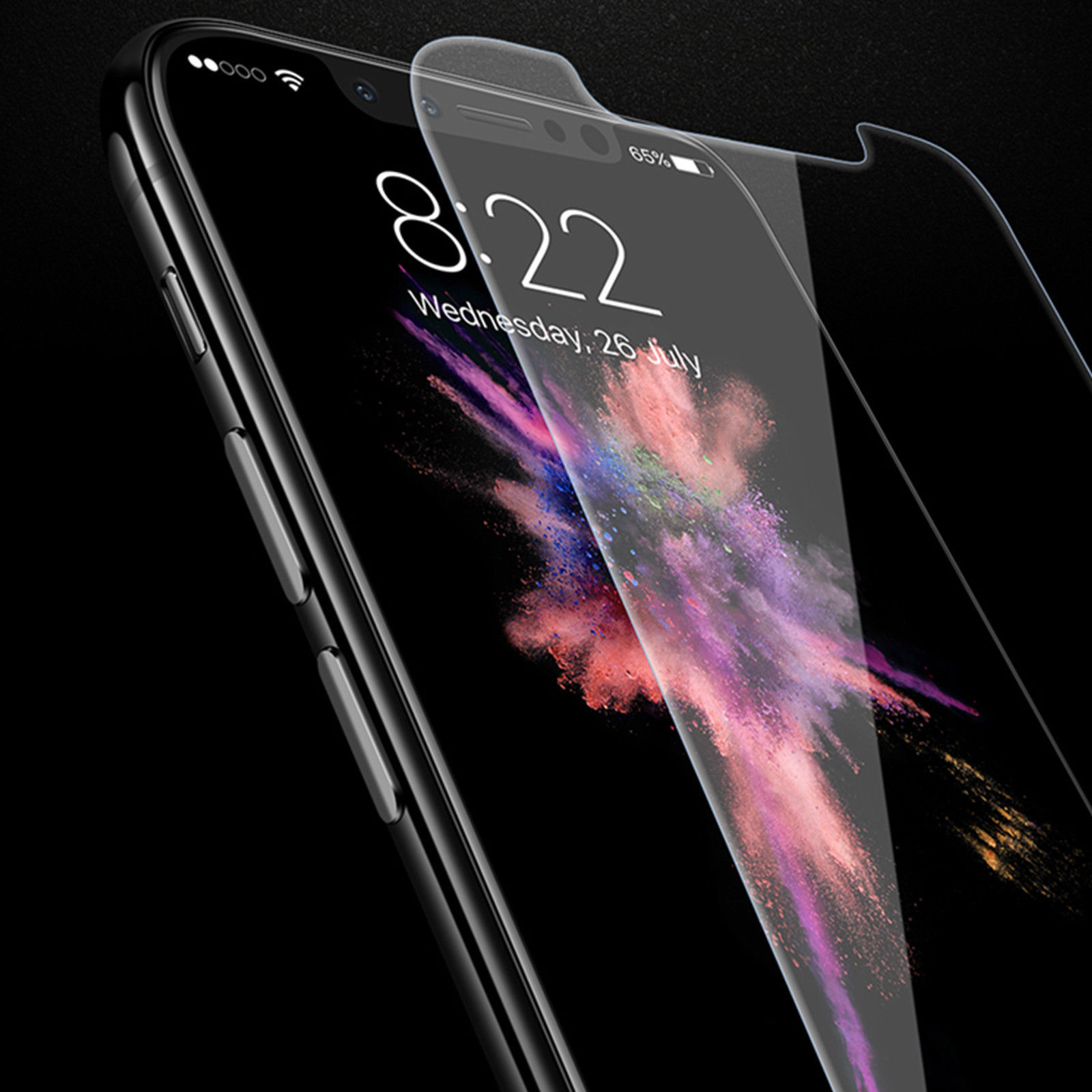 APPLE iPHONE 7 8 plus X 10 Premium TEMPERED GLASS SCREEN PROTECTOR (2 pack)