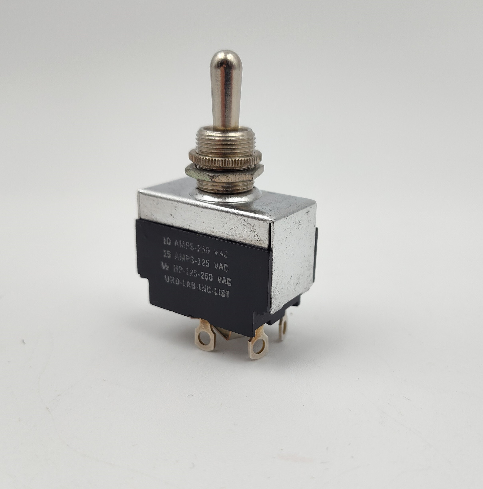 Carling 15A Reverse Polarity Toggle Switch ON/OFF/MOMENTARY. NOS