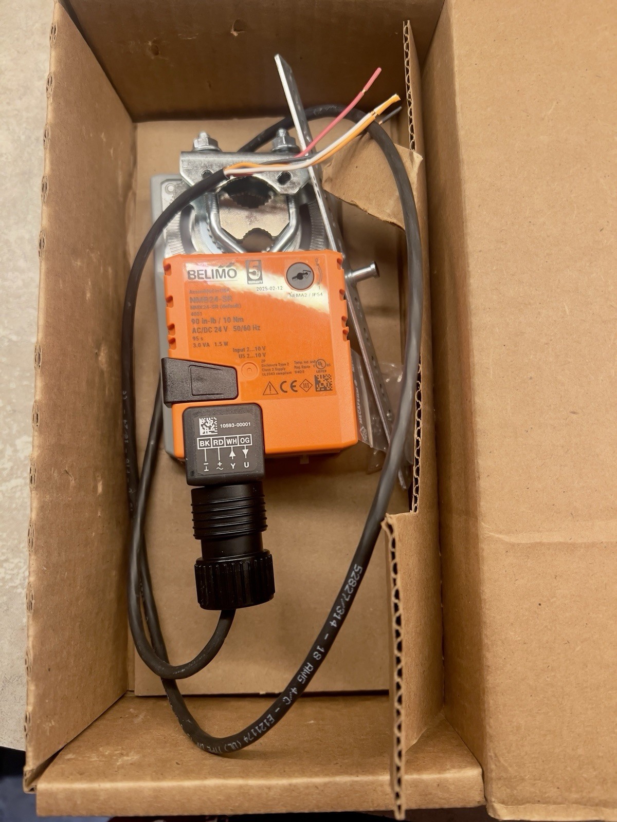Belimo NMB24-SR Spring Return HVAC Damper Actuator, Direct Mount
