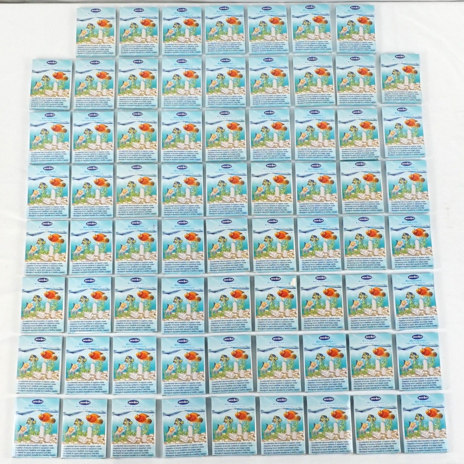 Beseder Bio Capsules Fish Tank Water Cleaner (10 Capsules Per Pack) Lot of 70
