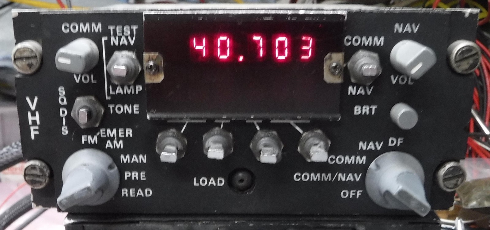 ARC-186 DUAL CONTROL HEAD for parts and repair  FREE SHIPPING
