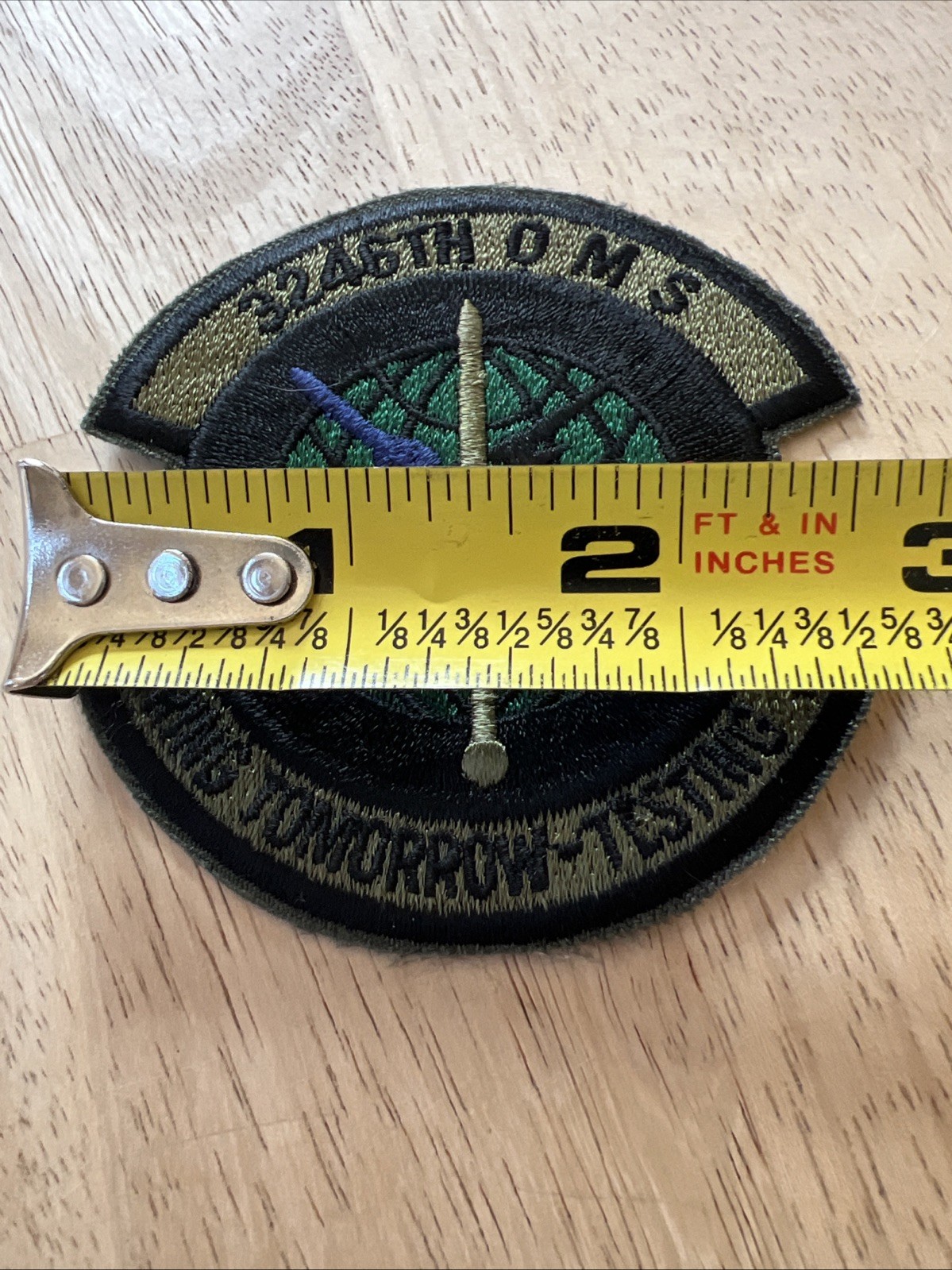 USAF 3246th Oms Ensuring Tomorrow Testing Today Patch