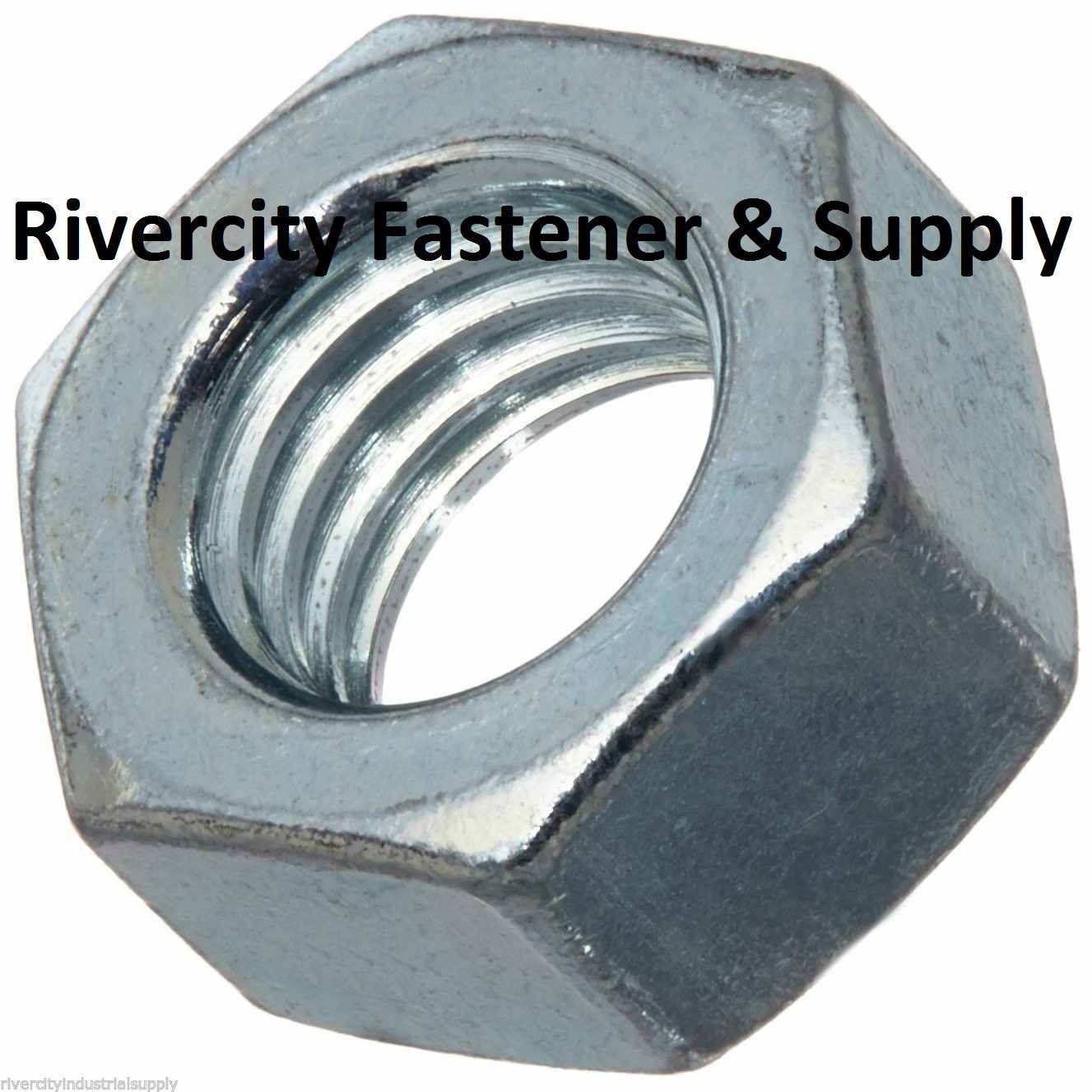 (5) 3/8-16 Left Hand Thread Hex Nuts 3/8x16 With 9/16 Hex / Reverse Thread