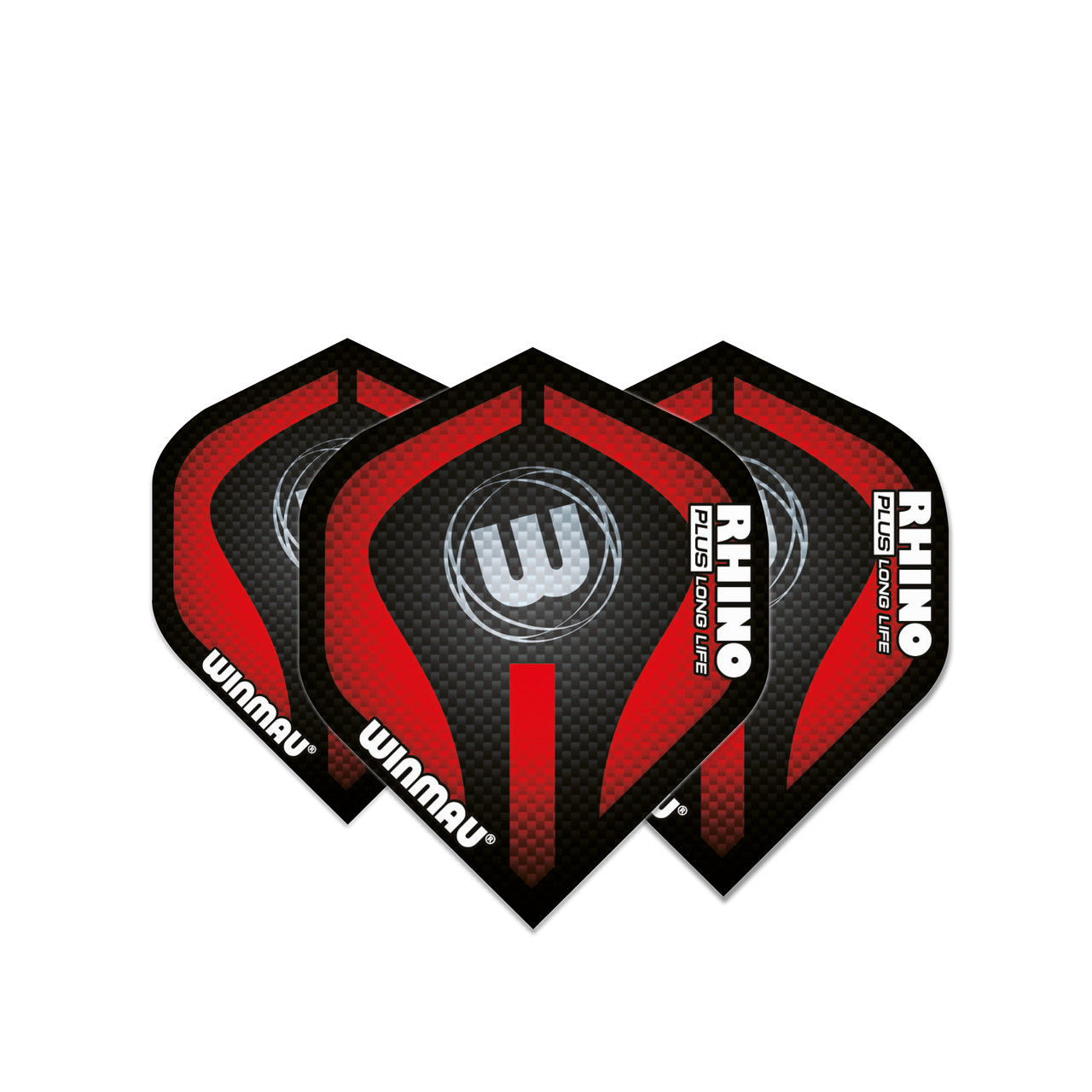 Winmau Rhino 150 micron Standard Flight - Red & Black