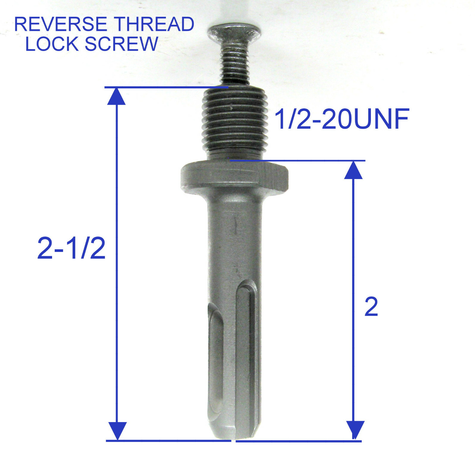 1 pc SDS Plus Chuck Adapter 1/2" 20UNF Thread with Reverse Screw sct-888