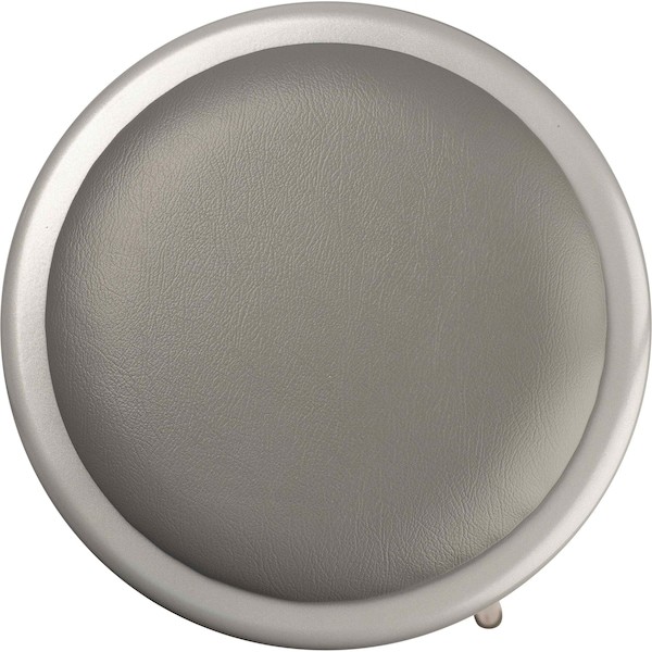 National Public Seating 6424B Round Stool With Backrest, Height 24"Gray