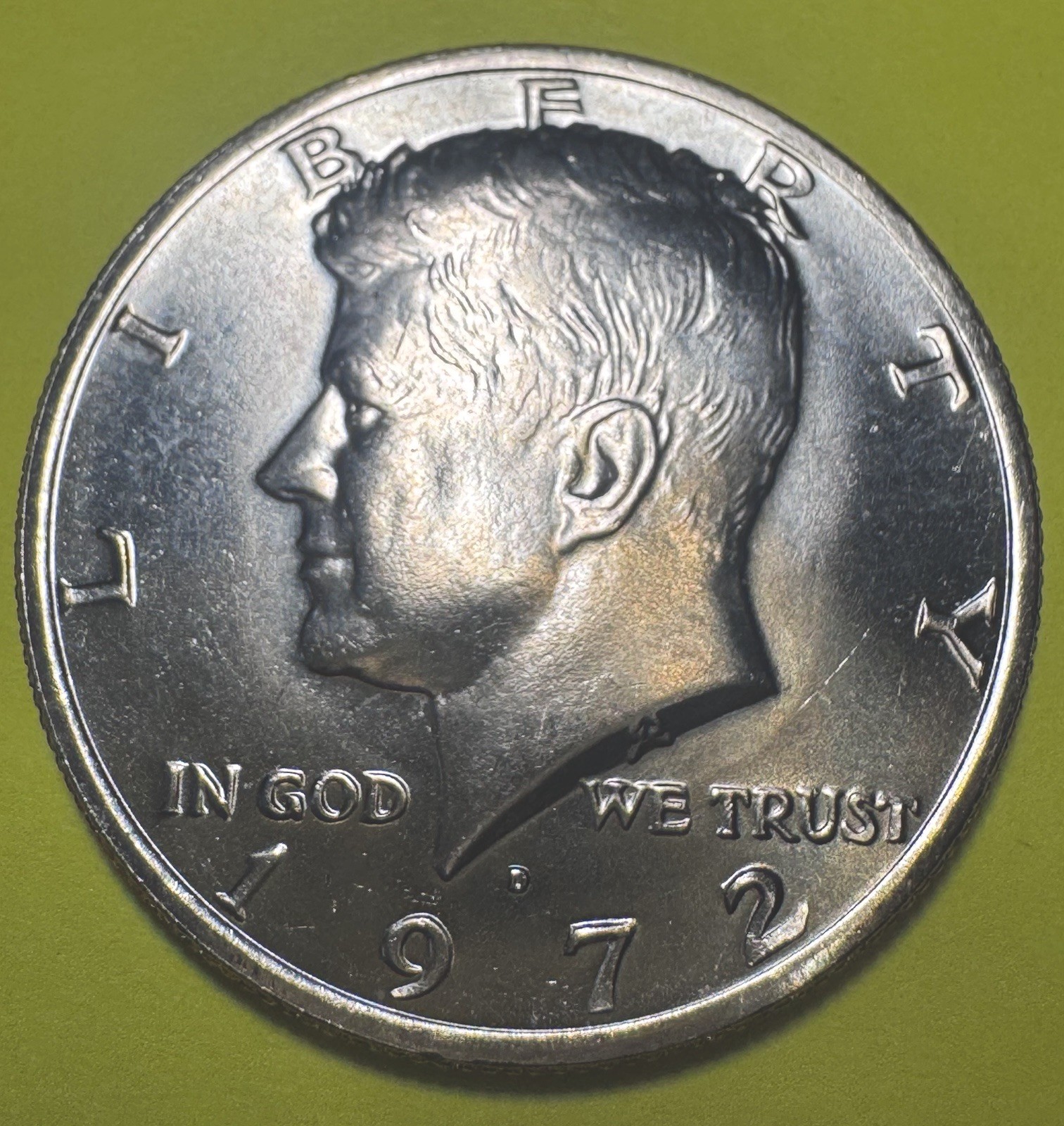 1972 d kennedy half dollar Clad Uncirculated