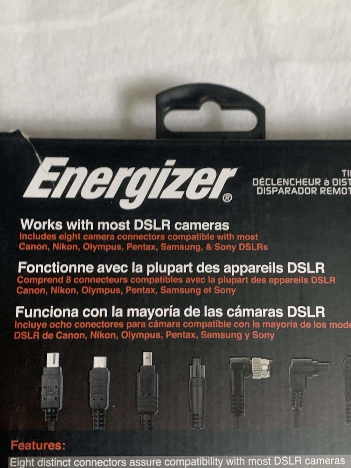 Energizer, Timer Remote Shutter, Works With Most DSLR Cameras, New
