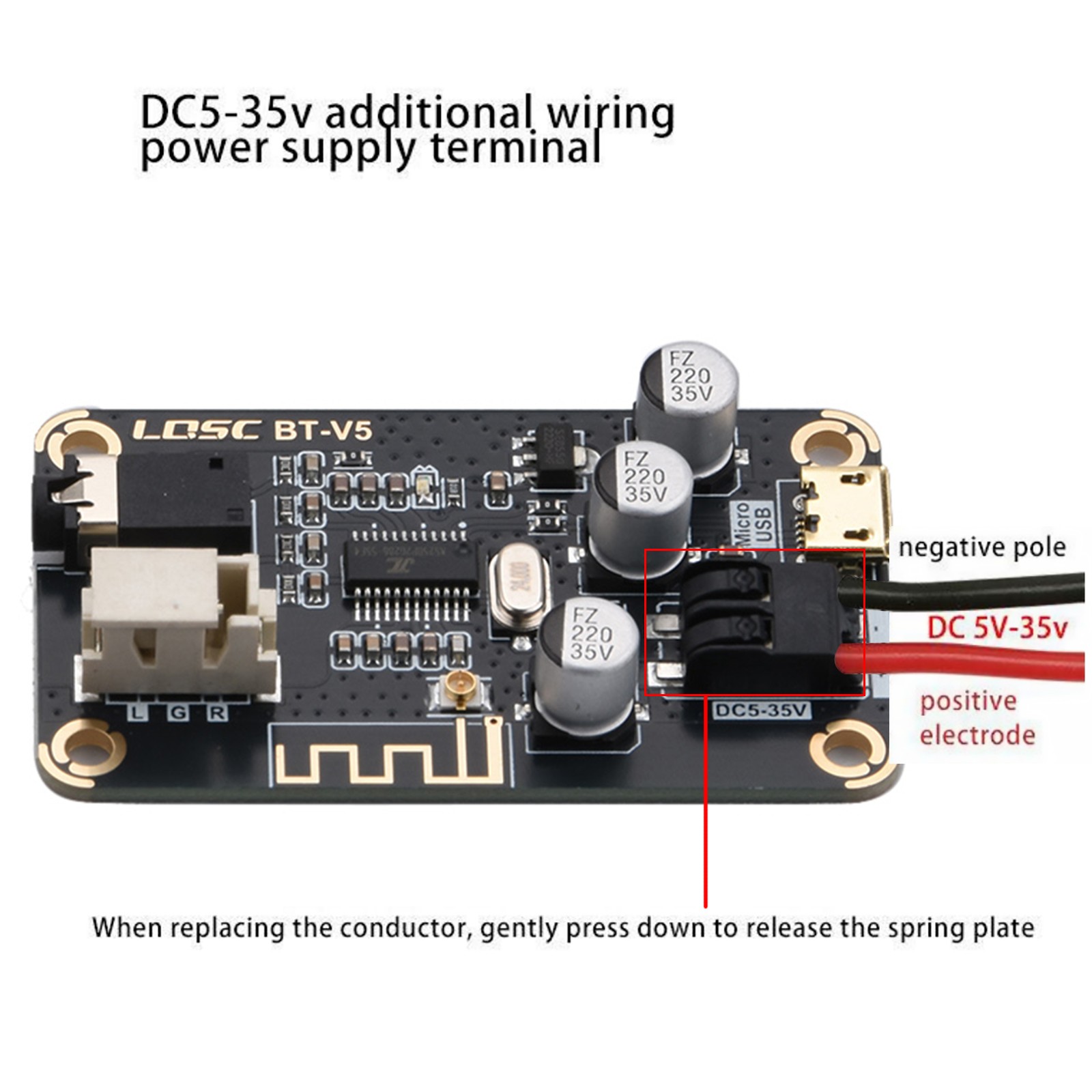 New Wireless MP3 Bluetooth4.2 Decoder Board Stereo Audio Receiver Module