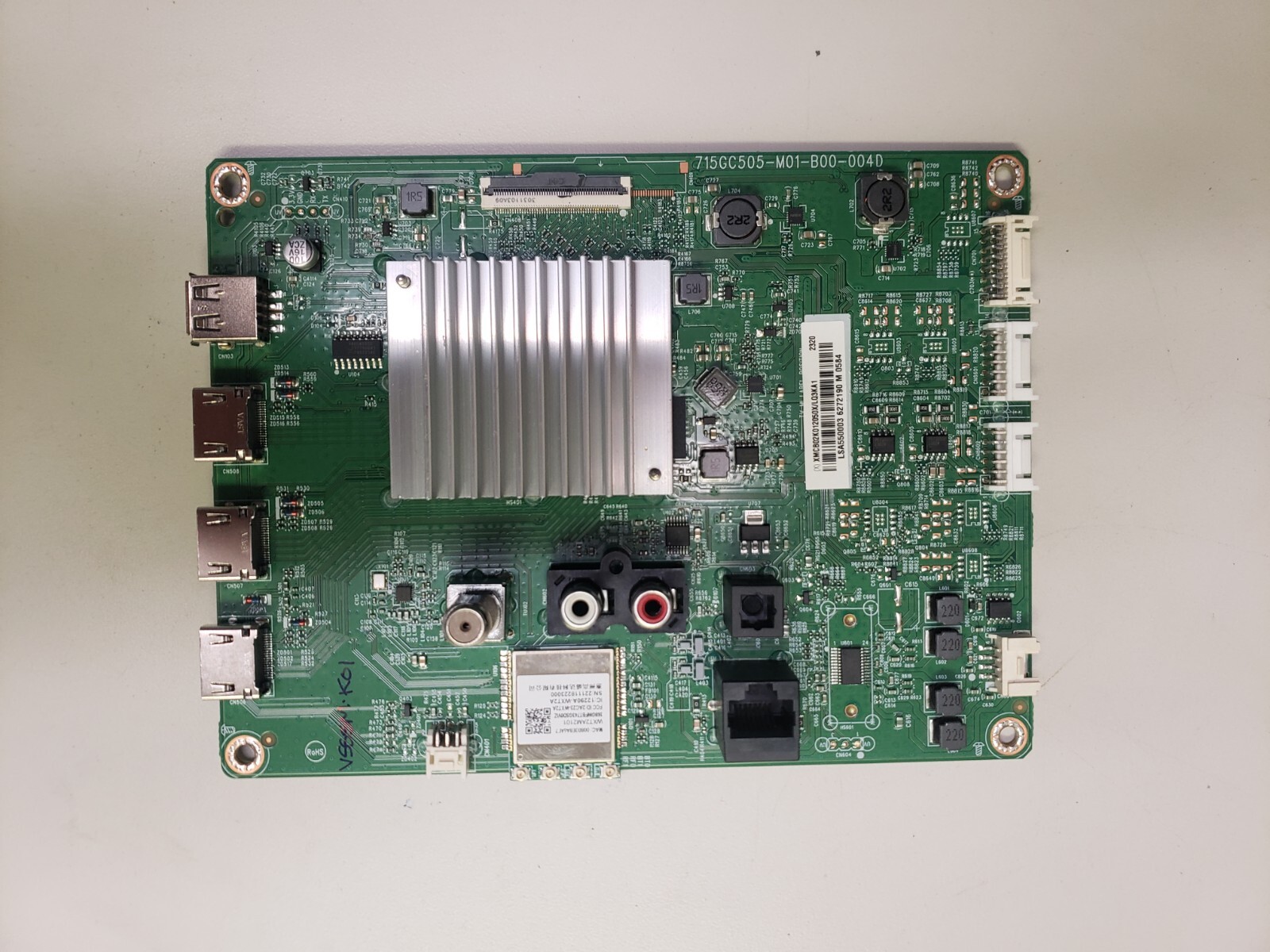 55" VIZIO V555M-K01 MAIN BOARD 756TXMCB02K012 Motherboard Input Video UNIT