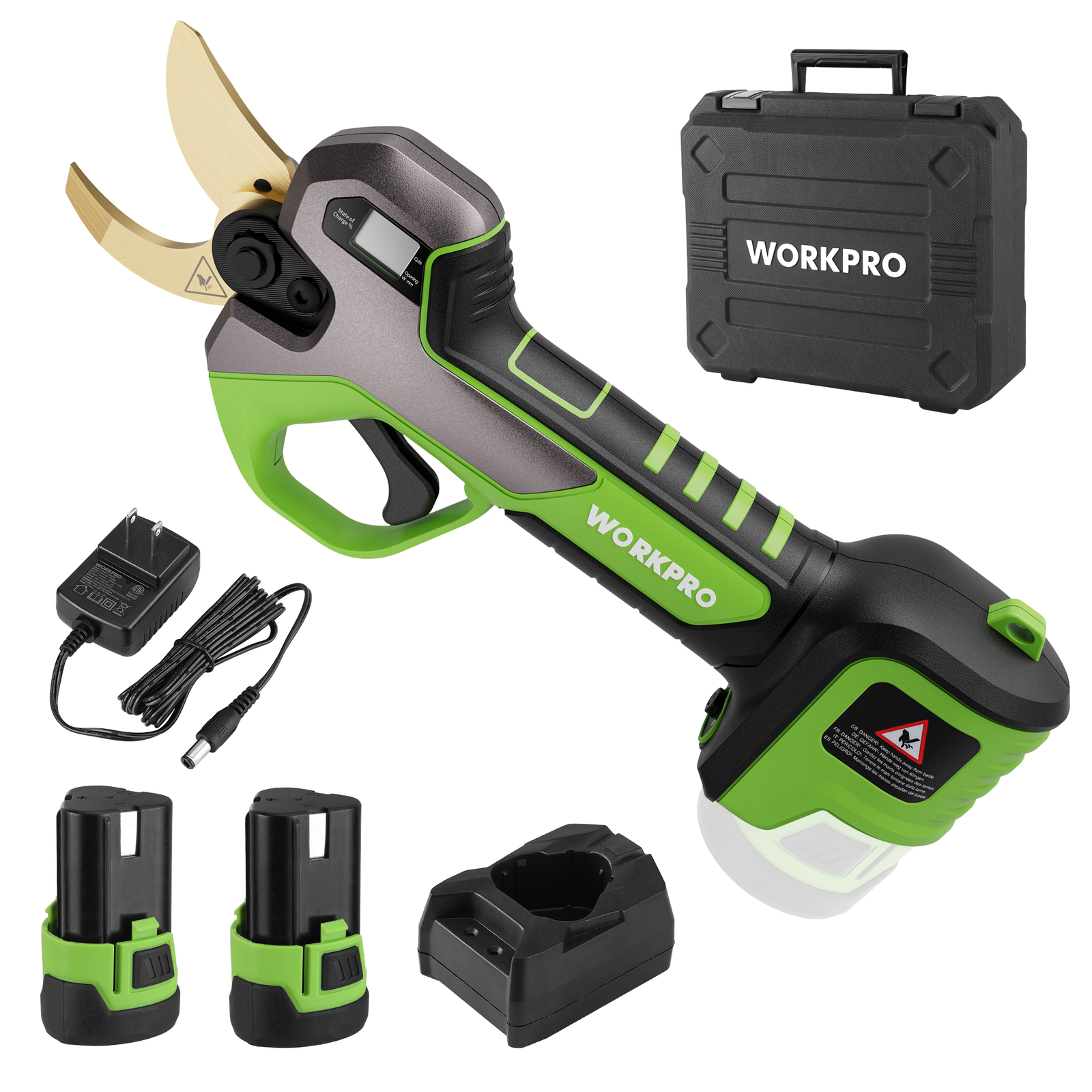 12V Electric Cordless Pruning Shears Pruning Shears Tree Pruner With 2 Batteries