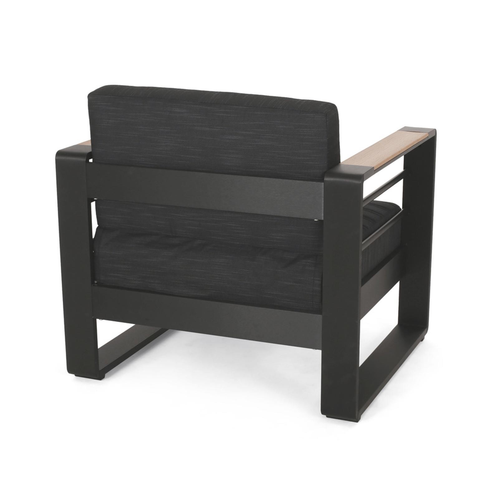Outdoor Club Chair Set with Rust-Resistant Aluminum Frame &