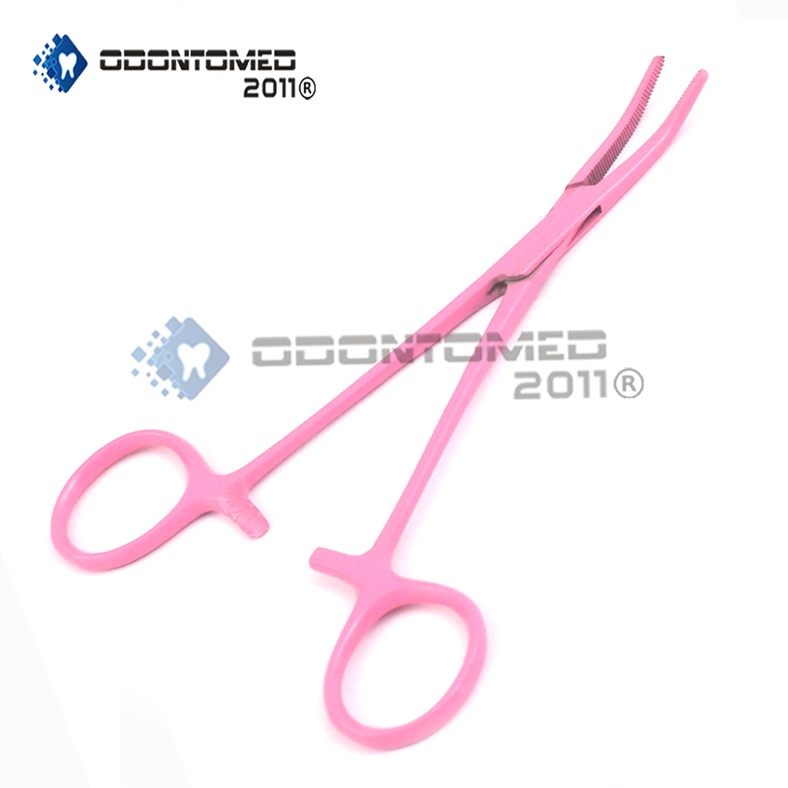 Crile Hemostat Forceps (Str + Cvd) 5.5" Pink Color Surgical Instruments