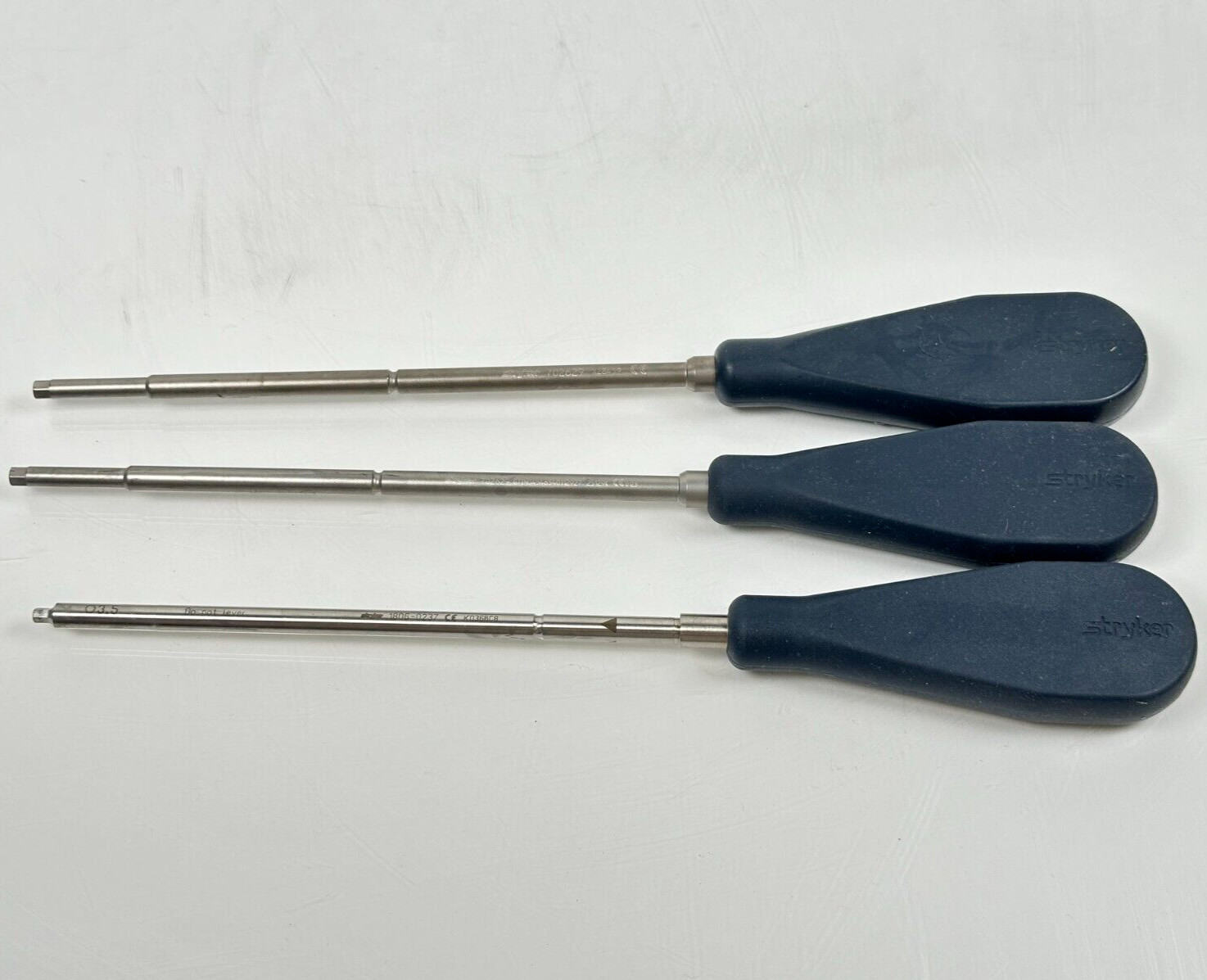 (Lot of 3) Stryker Screwdriver 3.5mm 1806-0237, x2 702629 Anis III 6.5mm/8.0mm