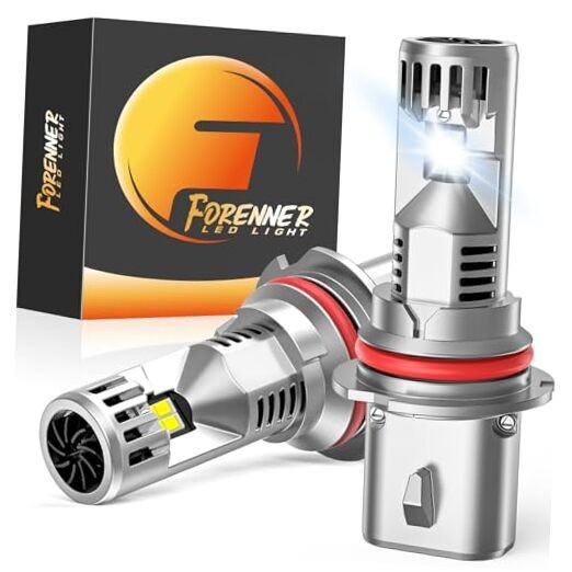 Fahren Upgraded Light Bulbs, 70000LM Brighter 6500K Cool White, 1:1 9007/HB5
