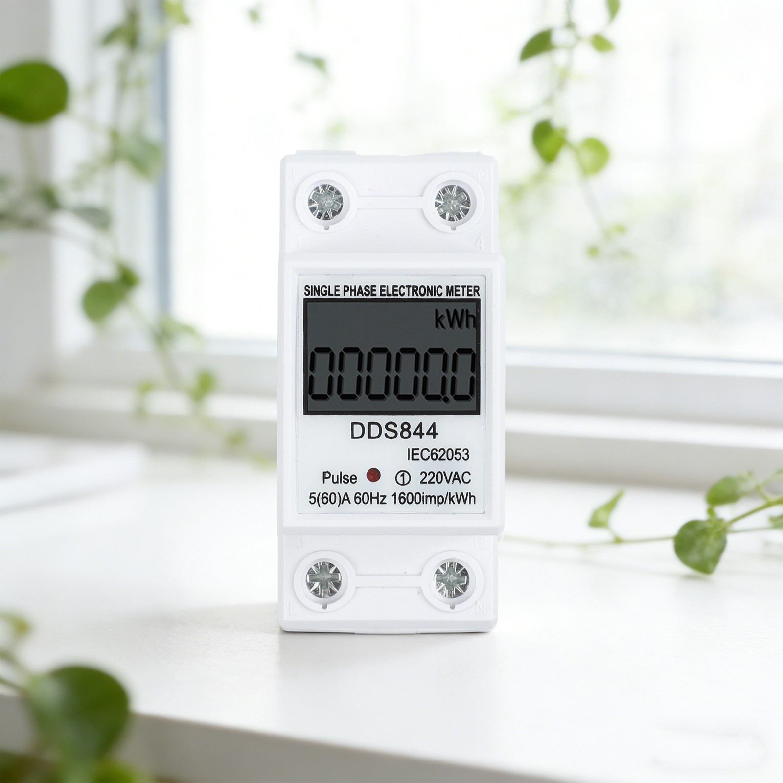 Functional Energy Meter Single-phase Plastic Easy To Install Efficient