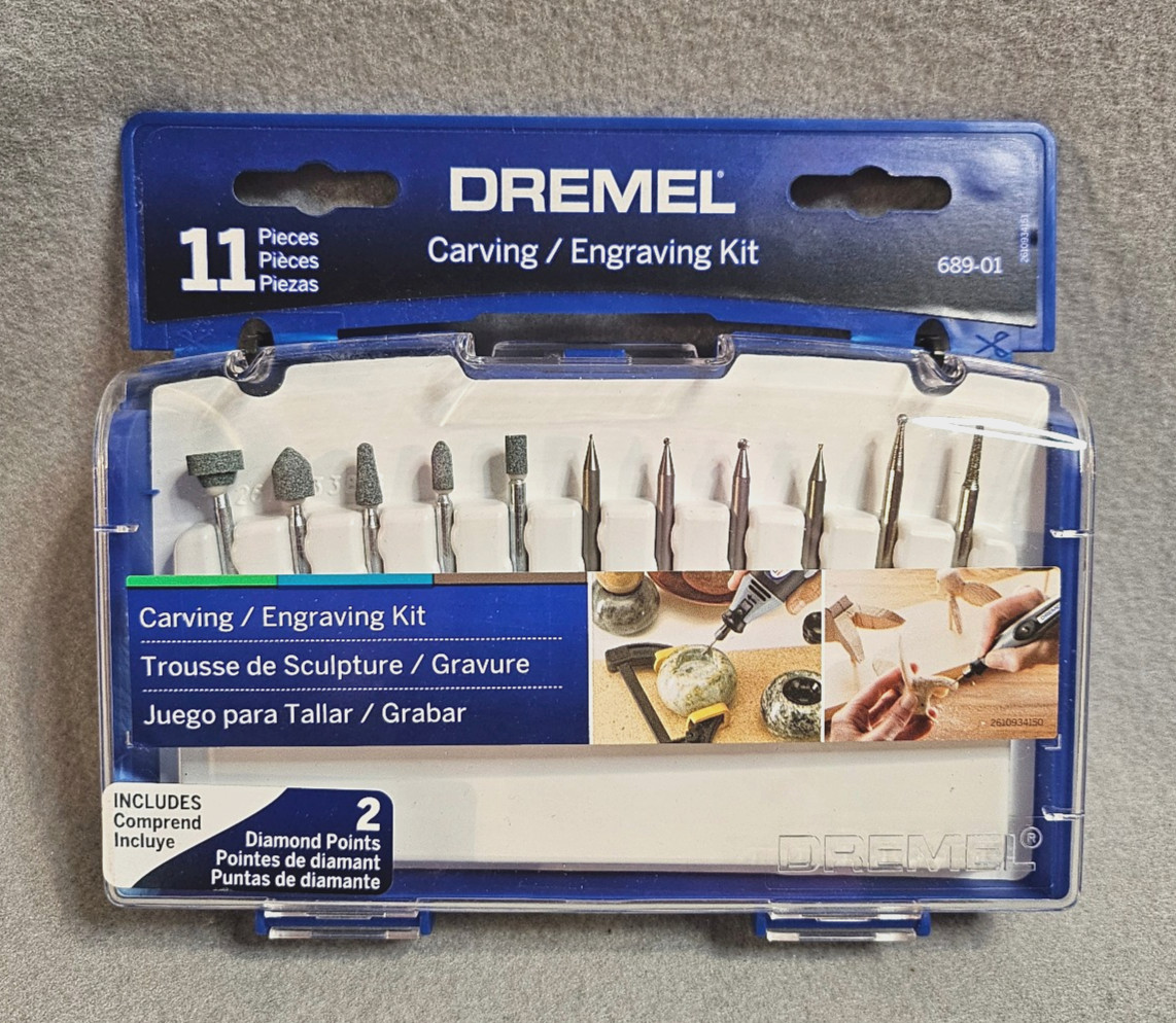 DREMEL Rotary tools 689-01 Carving/Engraving Kit 11pc Set NEW in Package