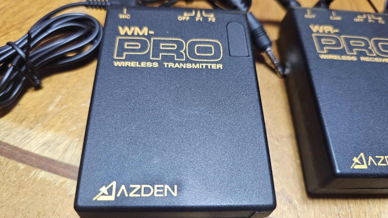 AZDEN WM & WR PRO WIRELESS MIC & RECCEIVER- WORKS GREAT VERY NICE
