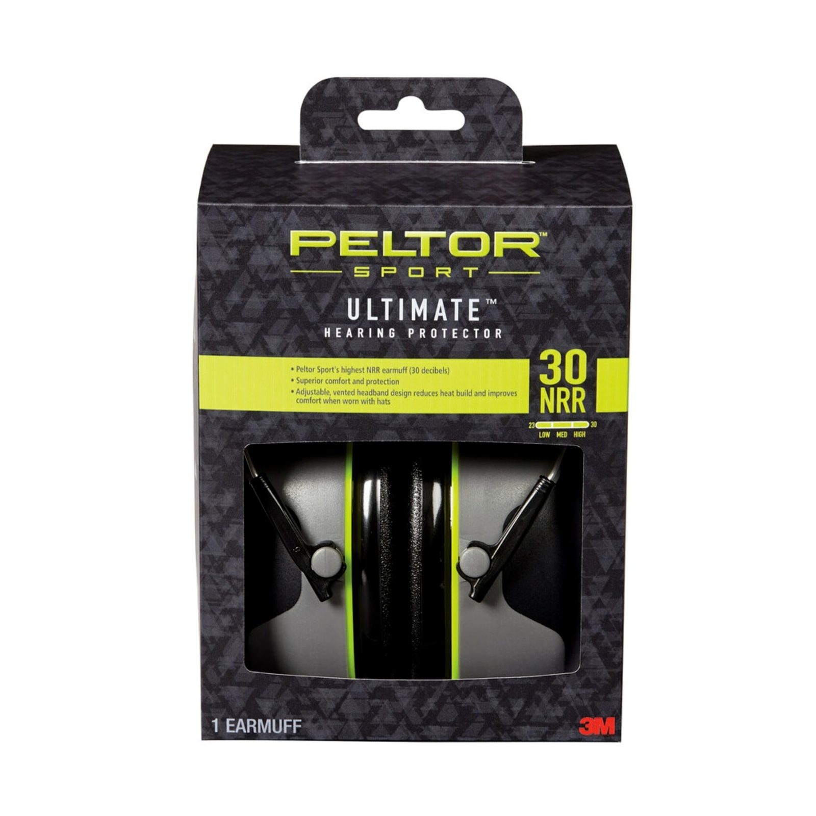 Peltor Sport Ultimate Hearing Protector, Noise Reduction Rating (NRR) 30 dB, ...