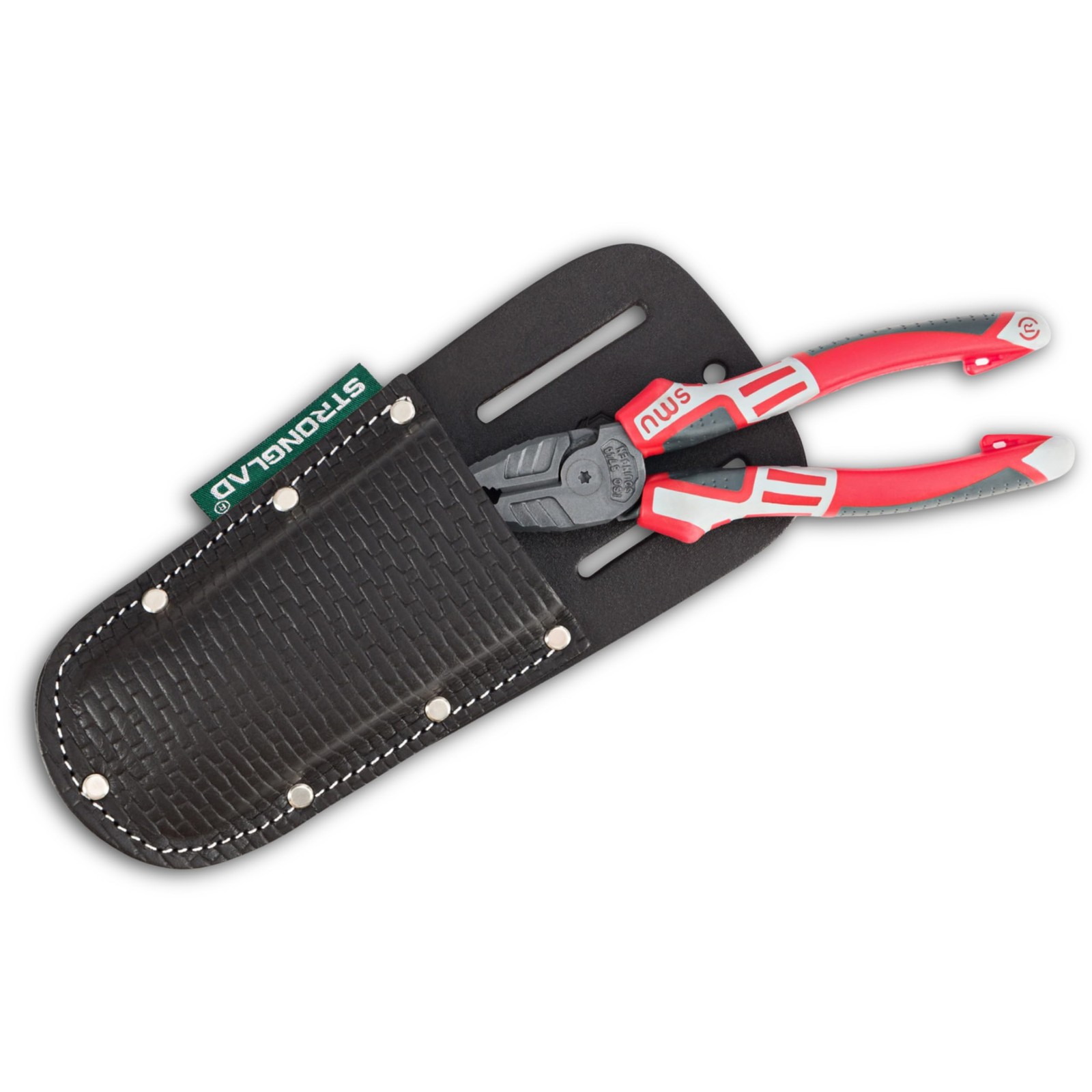 Pliers Holster – Leather Tool Holder for Belt, Fits 2" Quick-Access Pouch | B...