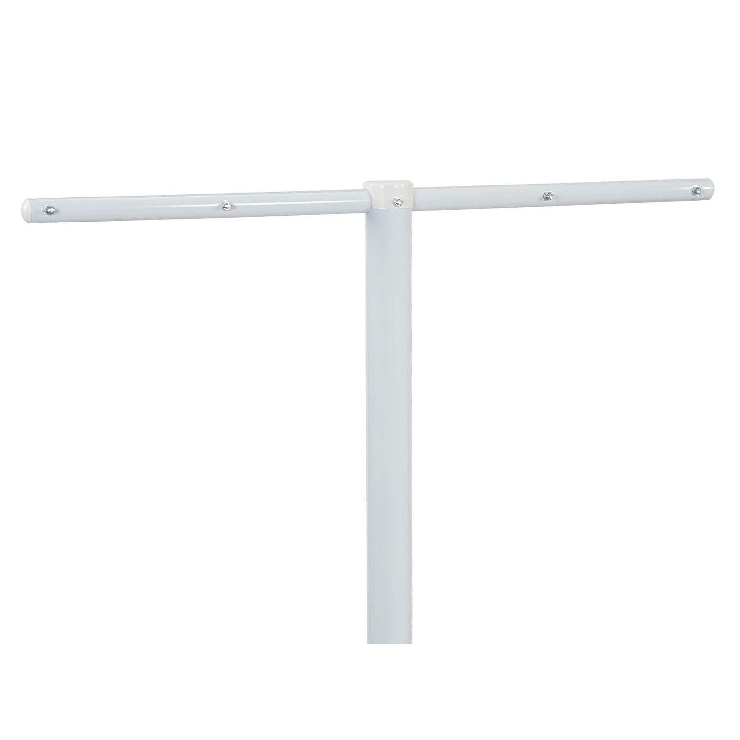 Mega Outdoor Clothesline Single T-Post White