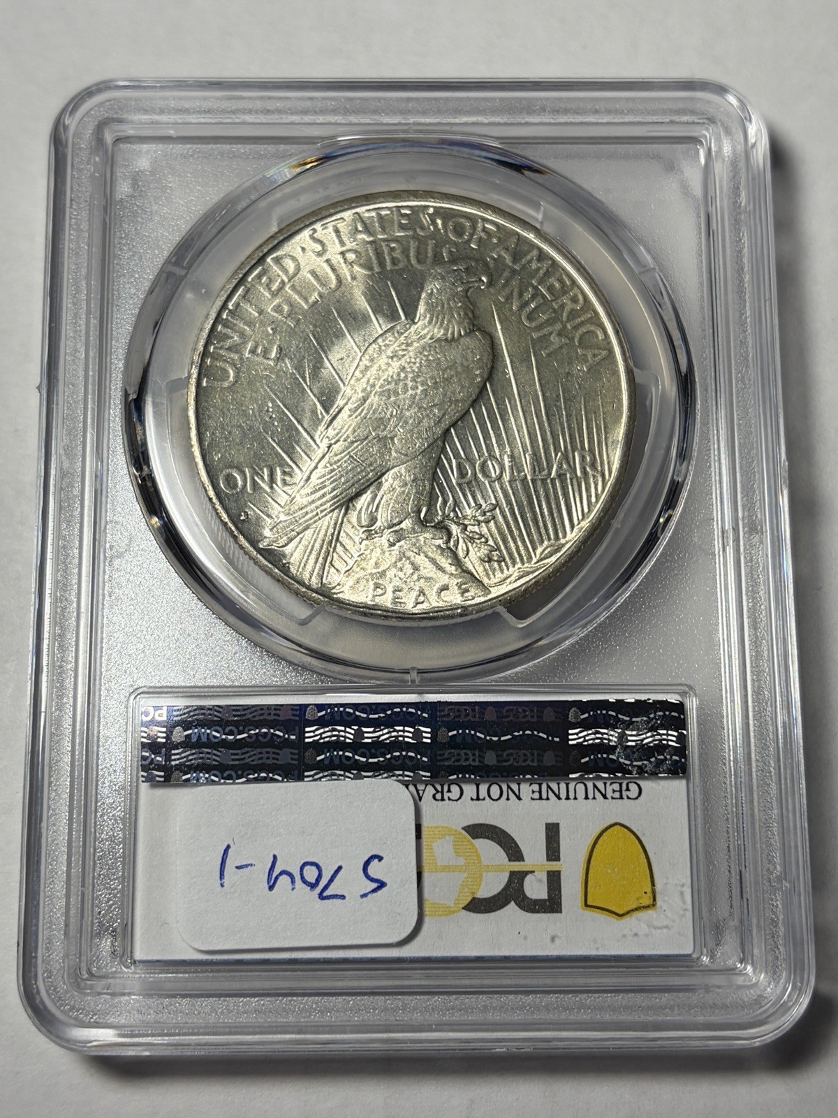 1934-S PCGS UNC Details Peace Silver Dollar