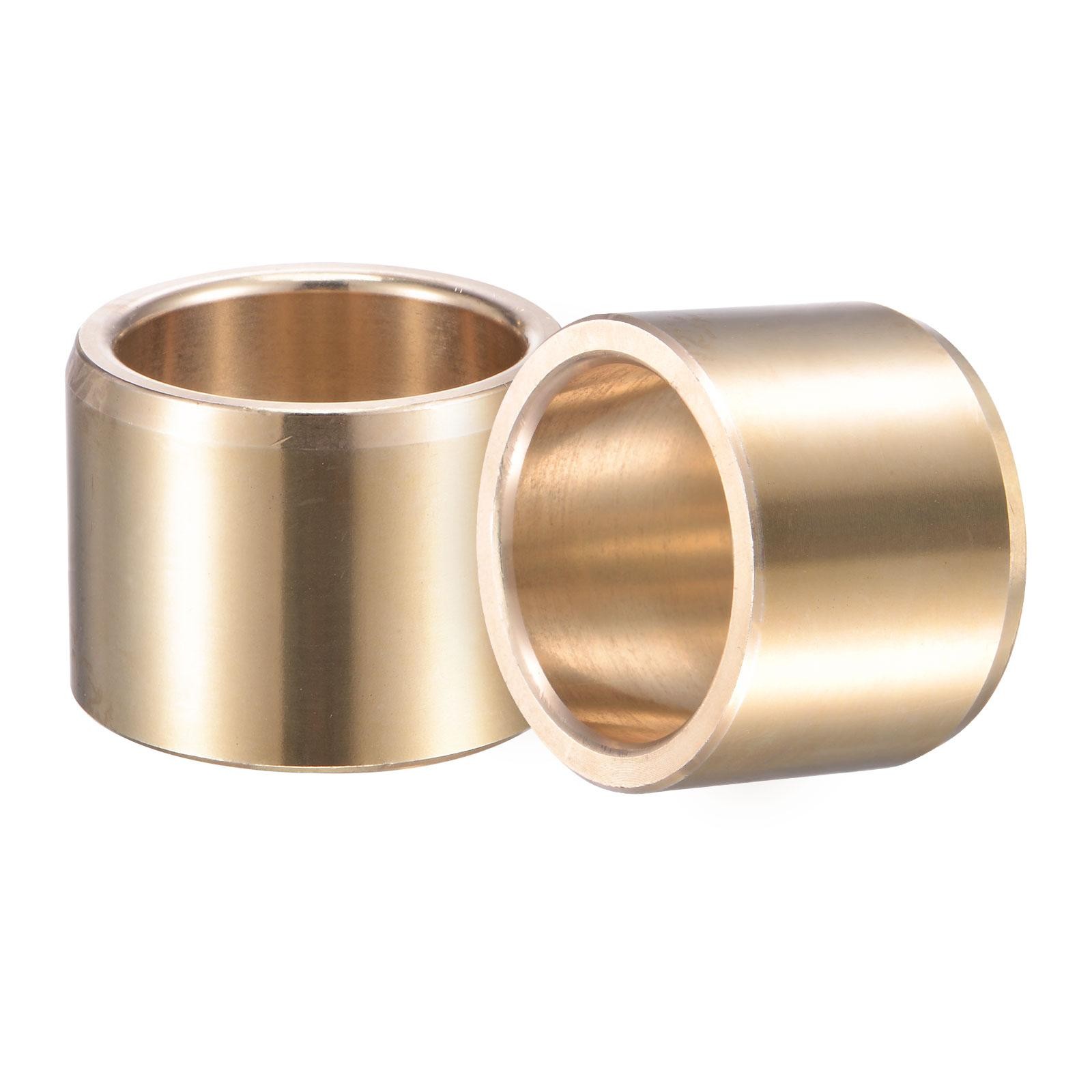 Sleeve Bearings 30mm x 38mm x 30mm Wrapped Oilless Bushings Cast Brass 2pcs