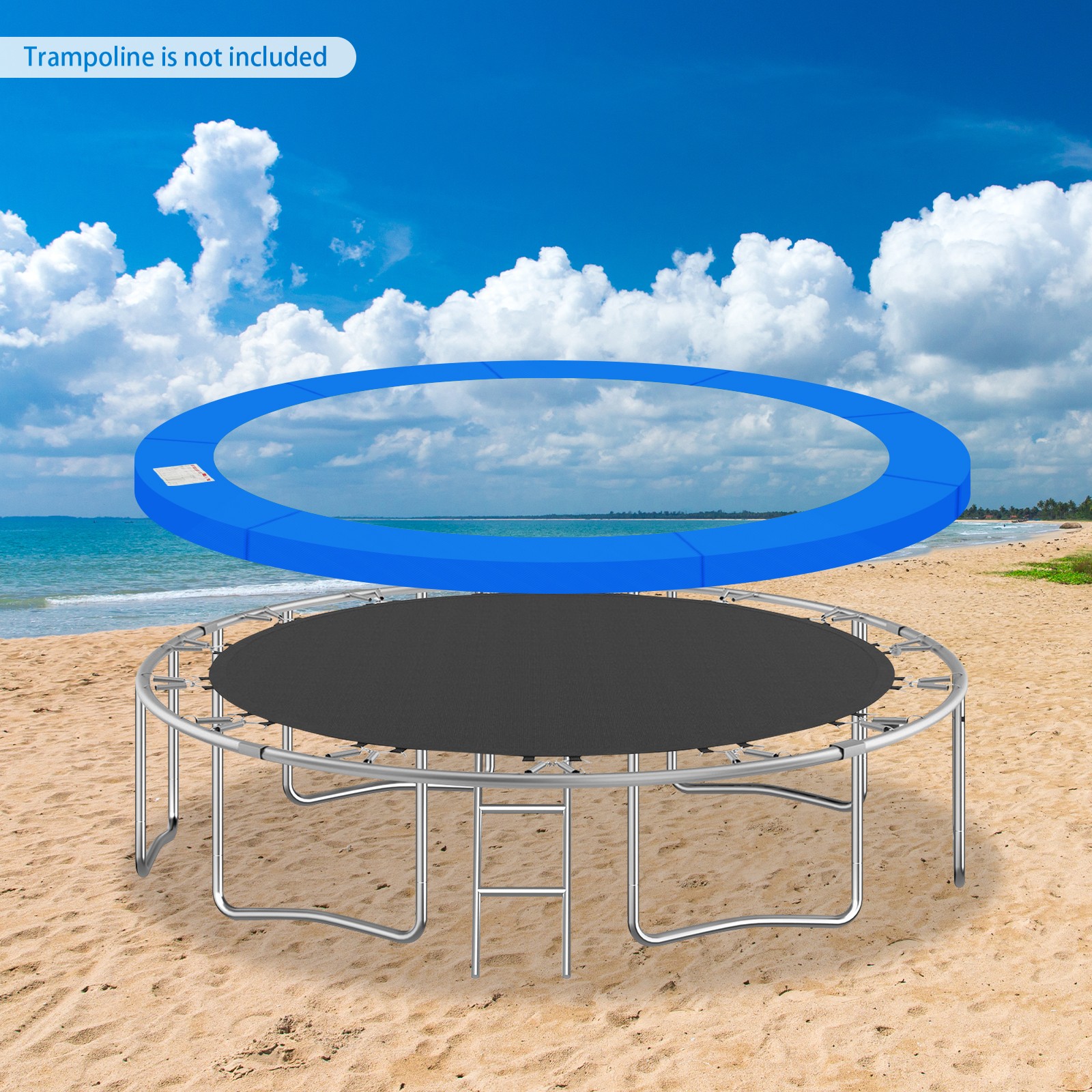 12Ft Trampoline Replacement Safety Pad for Protect Edge Cover Spring, Blue