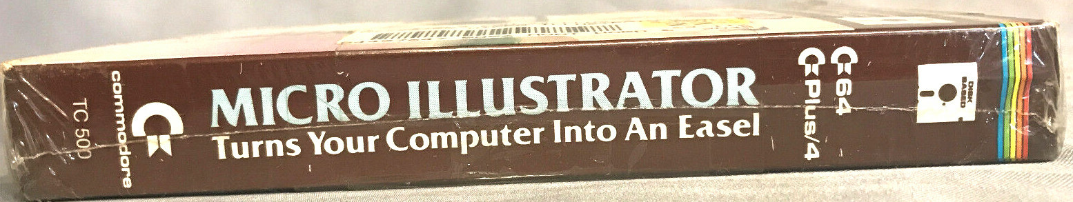 NIB MicroIllustrator C64/Pen/+4 Disk Commodore Business Machines Island Graphics