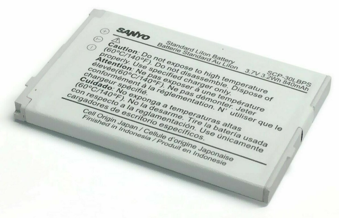 Sanyo SCP-30LBPS Battery 3.7V 840 MAh for Katana Eclipse X SCP 6750 LX SCP-3800