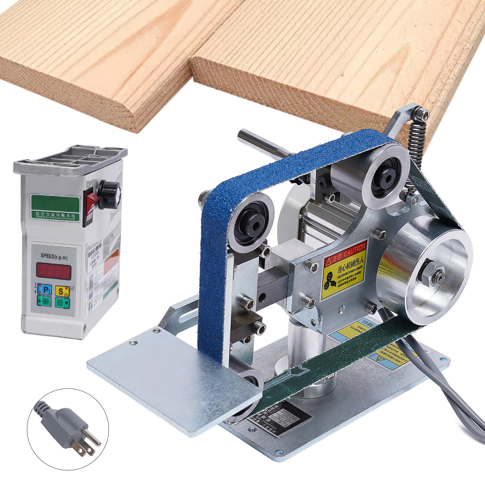 Belt Sander Sharpener Vertical/Horizontal Polishing Grinder Tool & Motor 550W