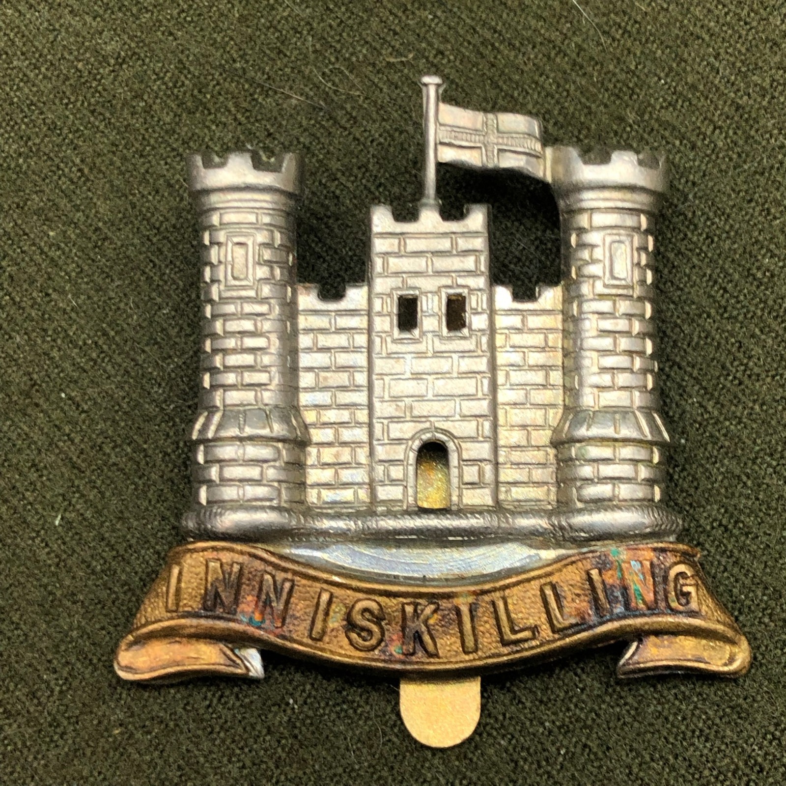 Original WW2 British Army Cap Badge - 6th (Inniskilling) Dragoons