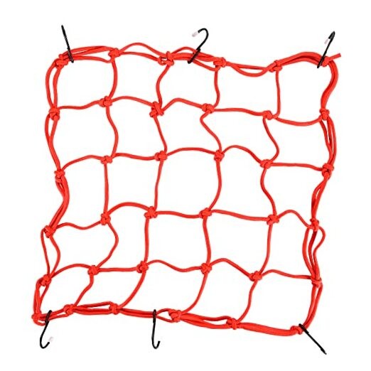 15" x 15" Elasticated Bungee Luggage Cargo Net with Hooks Hold Down for