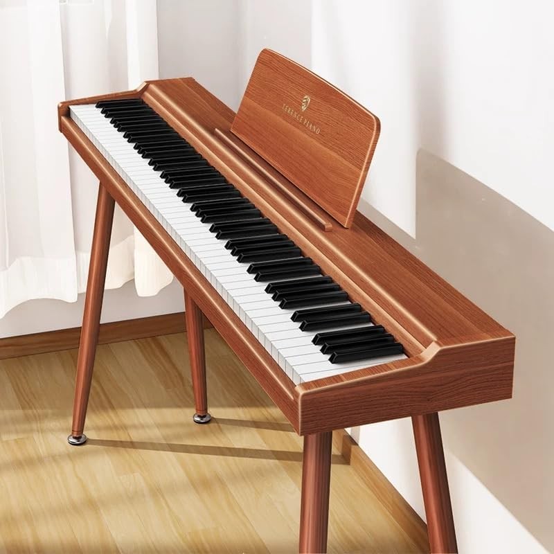 TERENCE P10 88 Key Weighted Keyboard for Full, brown wooden