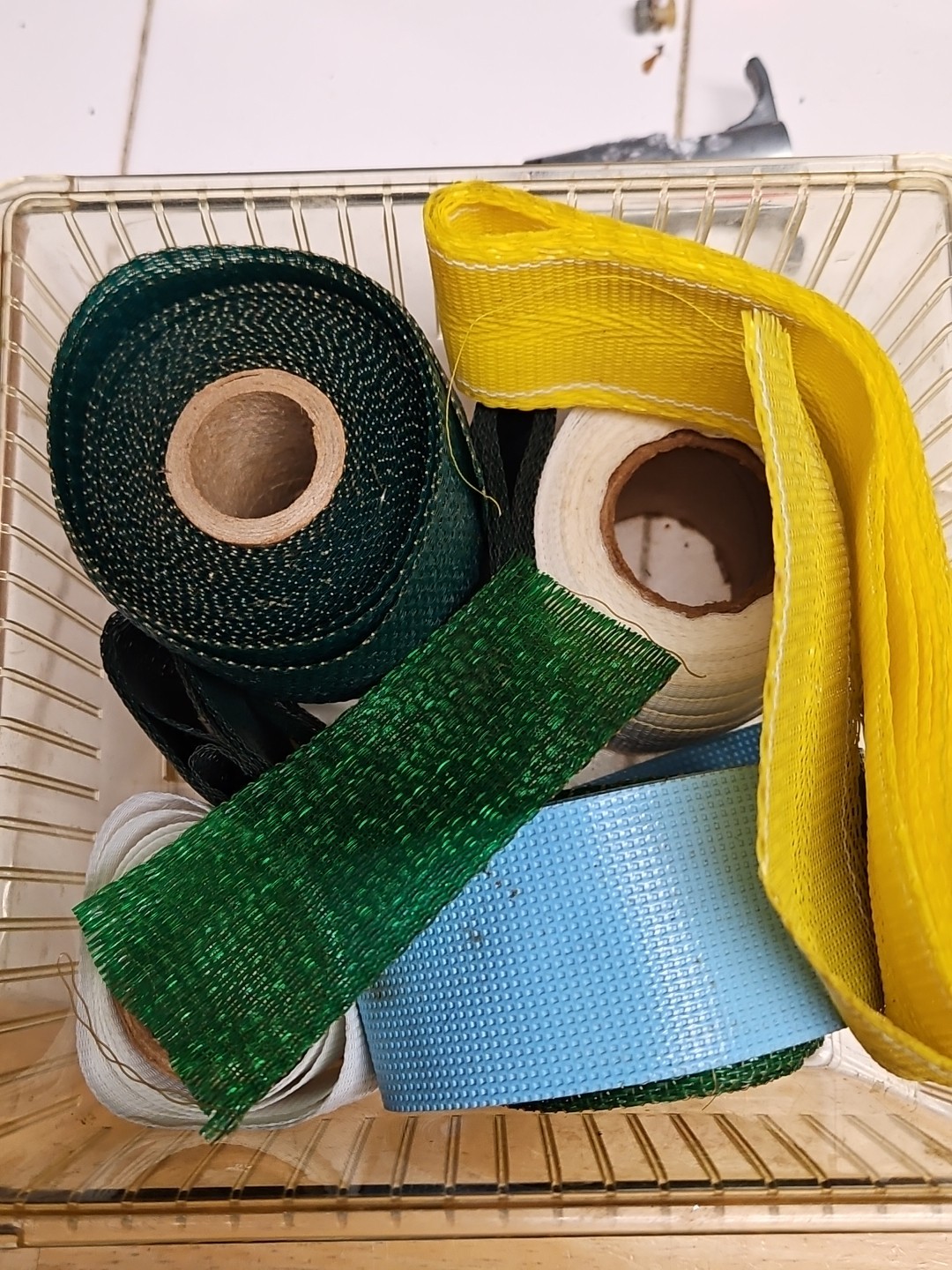 Large Lot VTG Lawn Outdoor Furniture Webbing NOS & Opened Various Lengths Colors