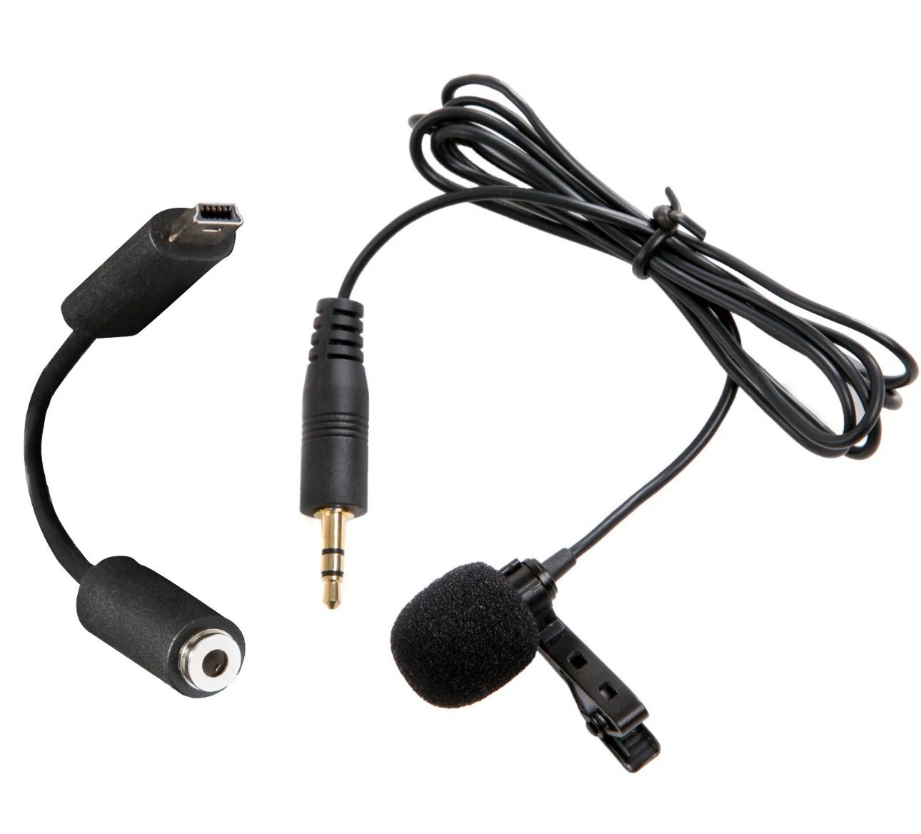 Movo GM100 External Lavalier Clip-on Condenser Microphone for GoPro HERO 3 3+ 4