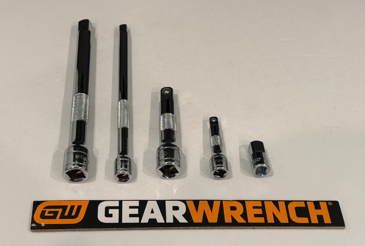 GearWrench 3/8" & 1/4  Drive 2" 3" & 6" Knurled Extension "new"