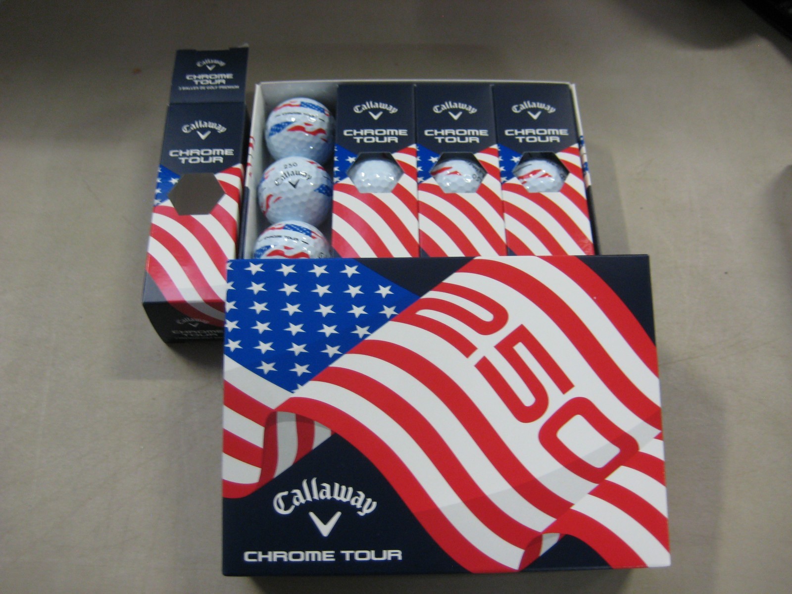1 dozen BRAND NEW 2026 Callaway Chrome Tour  250 Years USA
