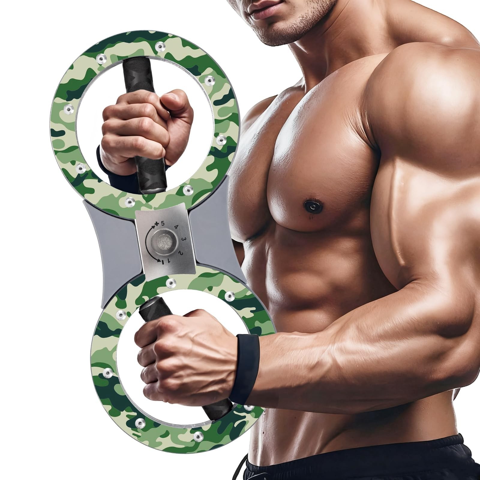 Burn Machine Style Arm Trainer – 8–12LB Adjustable Resistance Rotato