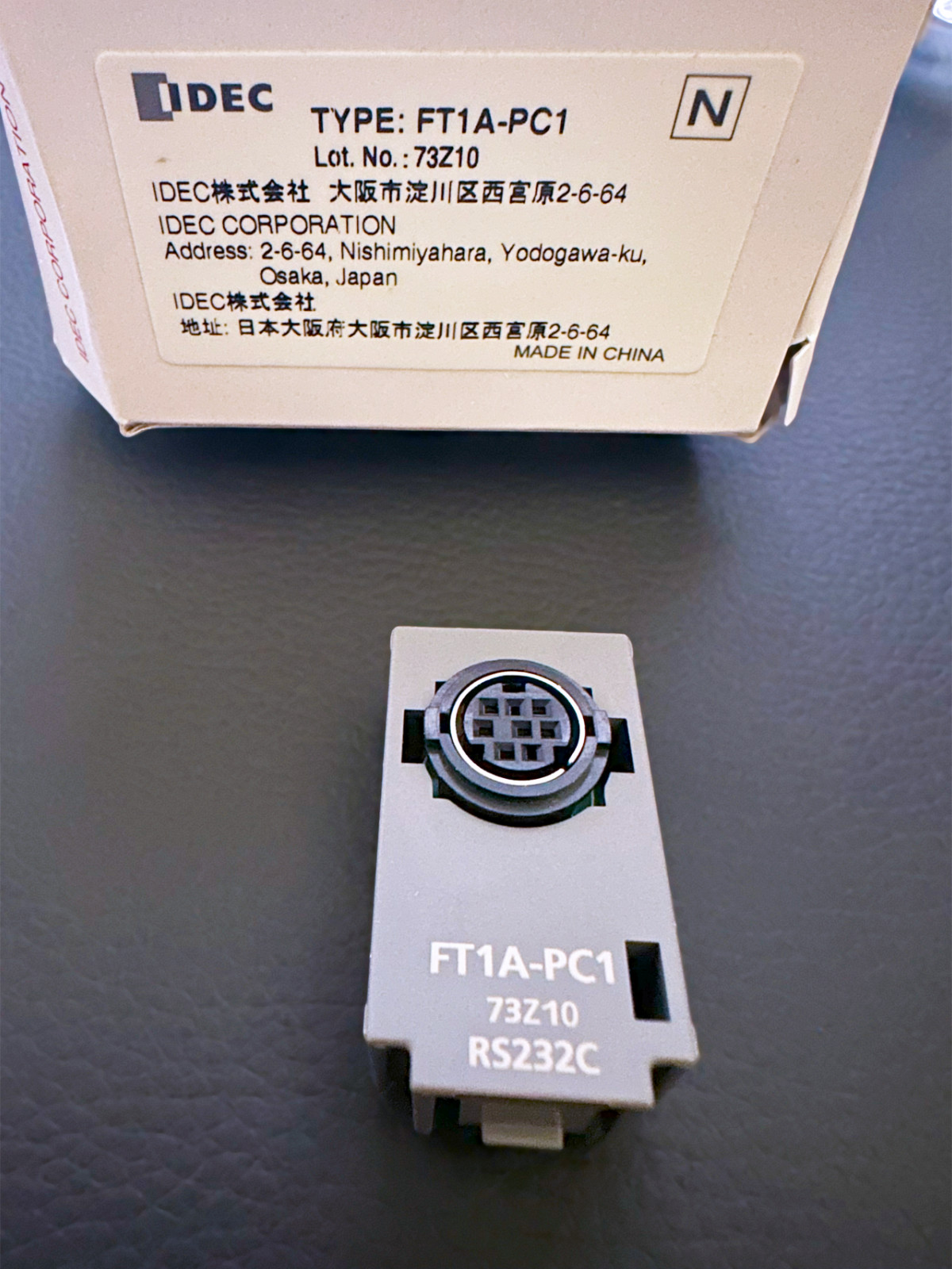 FT1A-PC1 IDEC SmartAxis RS232C Communication Adapter For FT1A Series PLCs
