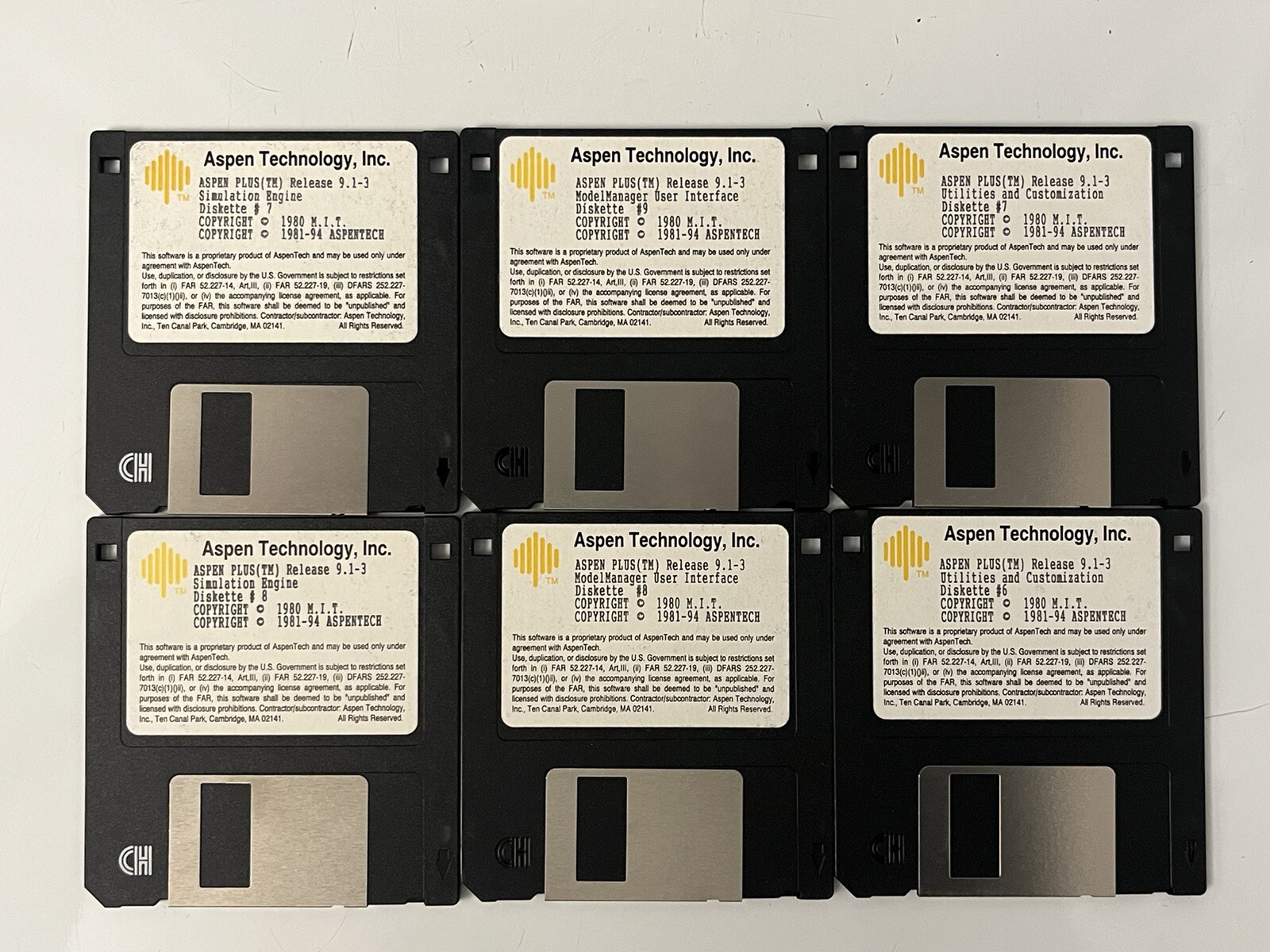 Microsoft Windows For Workgroups,Disk High Density,NT Series,Aspen Technology